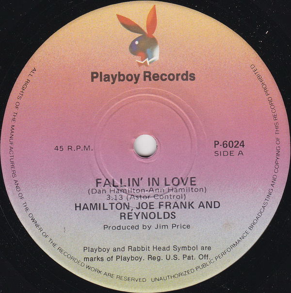 Fallin in Love So Good at Lovin You by Hamilton Joe Frank Reynolds Single Playboy P 6024 Reviews Ratings Credits Song list Rate Your Music