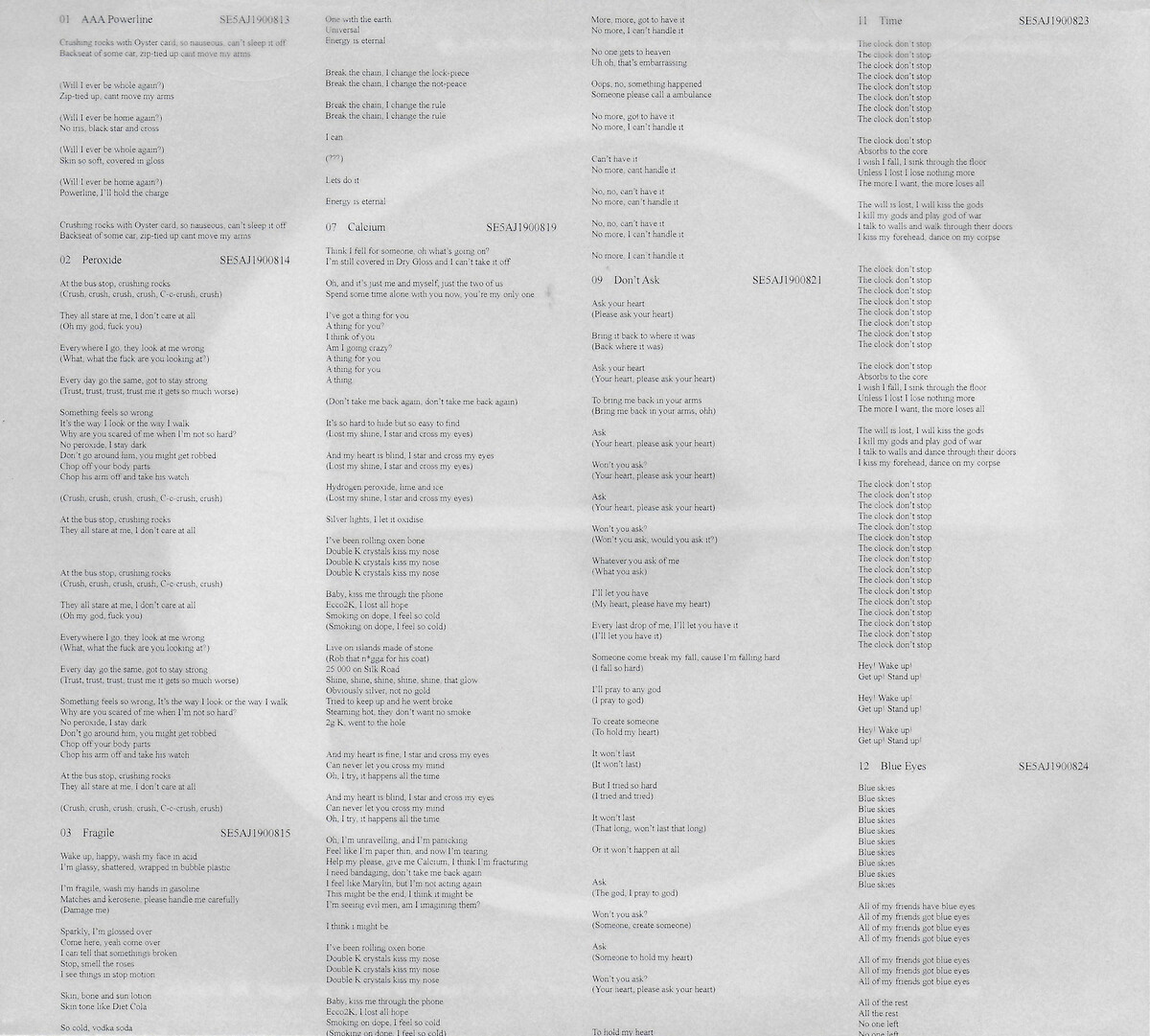 E by Ecco2k (Album; YEAR0001; YR0096CD): Reviews, Ratings, Credits ...