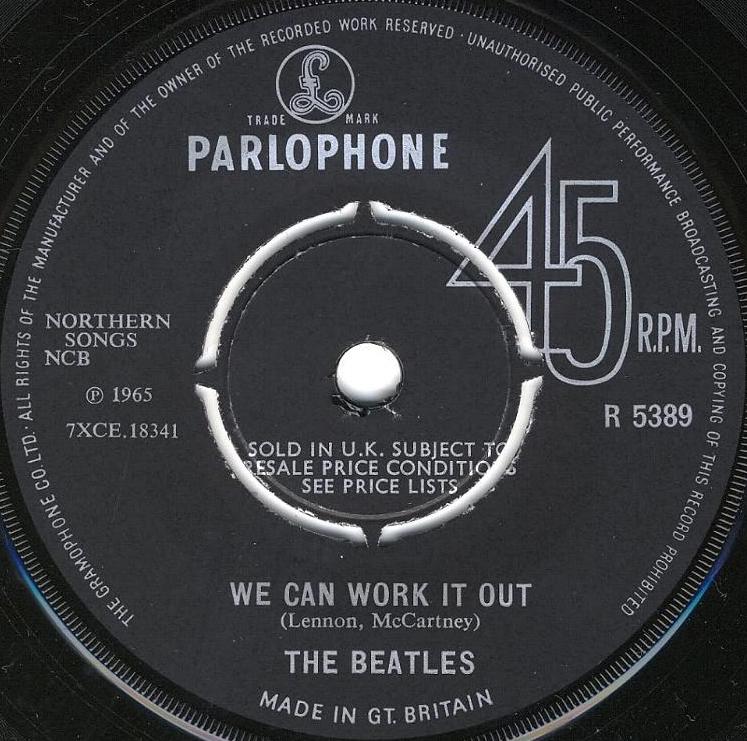 The Beatles – We Can Work It Out / Day Tripper – Vinyl (7