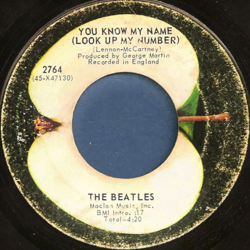 Let It Be / You Know My Name (Look Up My Number) by The Beatles (Single ...
