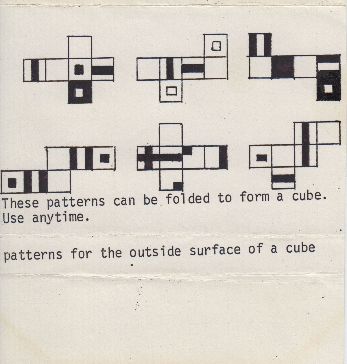 Patterns for the Outside Surface of a Cube by Galen Herod (Album; n/a ...