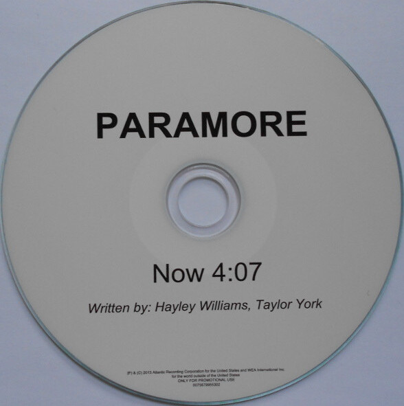 Now by Paramore (Single; Fueled by Ramen; 0075679955302): Reviews ...