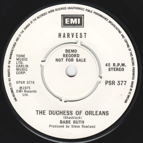 The Duchess of Orleans / Jack O'Lantern / Turquoise by Babe Ruth