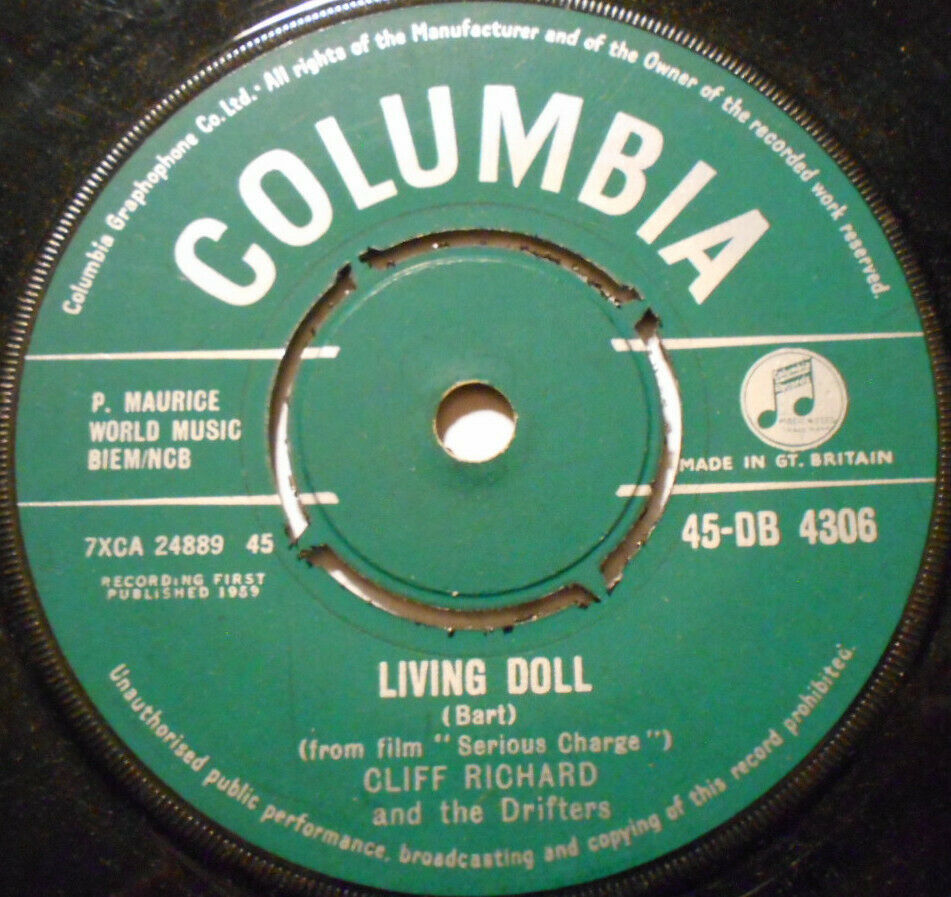 Living Doll / Apron Strings by Cliff Richard (Single, Country Pop) Reviews, Ratings, Credits