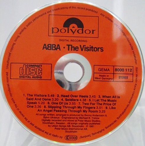 The Visitors [Prototype] by ABBA (Album; Polydor; 8000 112