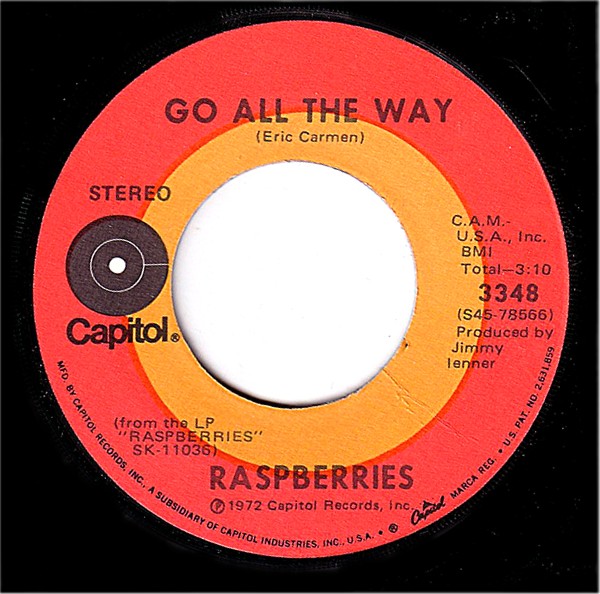 Go All the Way / With You in My Life by Raspberries (Single, Power Pop
