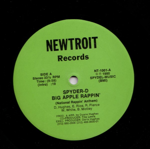 Big Apple Rappin' (National Rappin' Anthem) by Spyder-D (Single, Disco ...