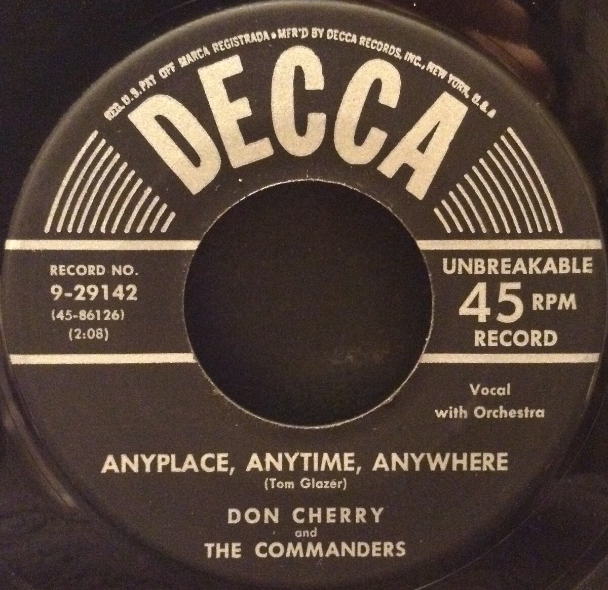 Anyplace, Anytime, Anywhere / Lulu's Back in Town by Don Cherry and The ...