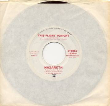 This Flight Tonight by Nazareth (Single; A& 1936-S): Reviews, Ratings ...