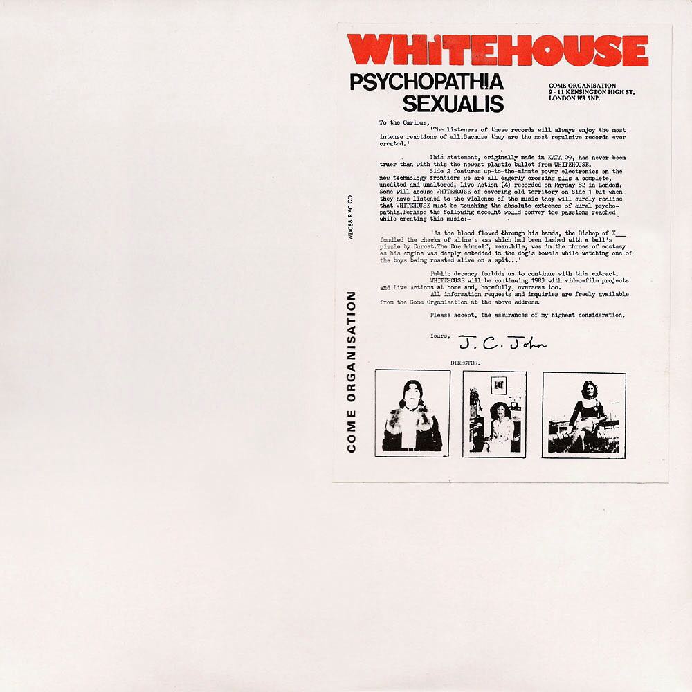 Psychopathia Sexualis by Whitehouse (Album, Power Electronics