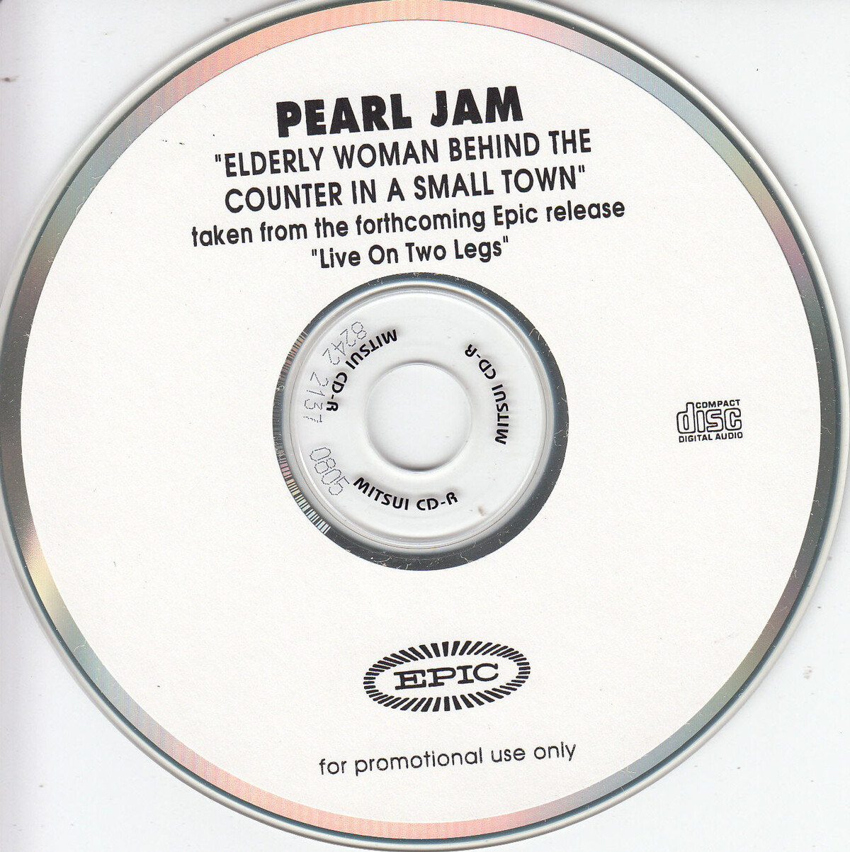 Elderly Woman Behind the Counter in a Small Town by Pearl Jam (Single, Folk Rock) Reviews