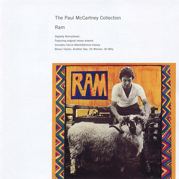 Ram by Paul & Linda McCartney (Album; Parlophone; 0777 7 89139 2 4