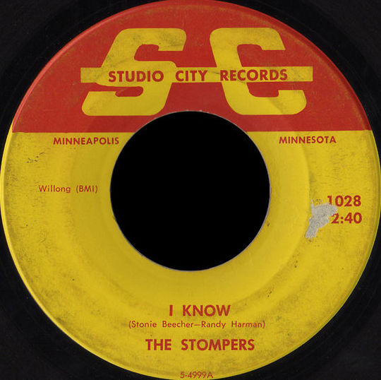 I Know / Hey Baby by The Stompers (Single; Studio City; 1028): Reviews ...