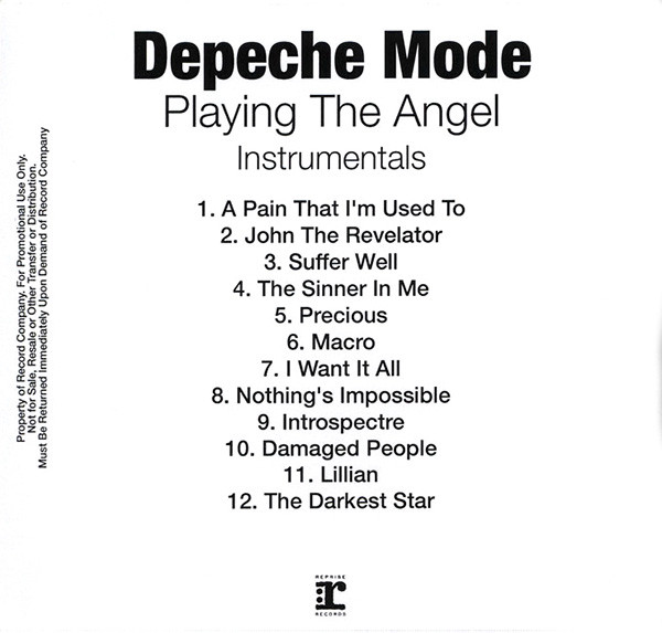 Playing the Angel (Instrumentals) by Depeche Mode (Additional