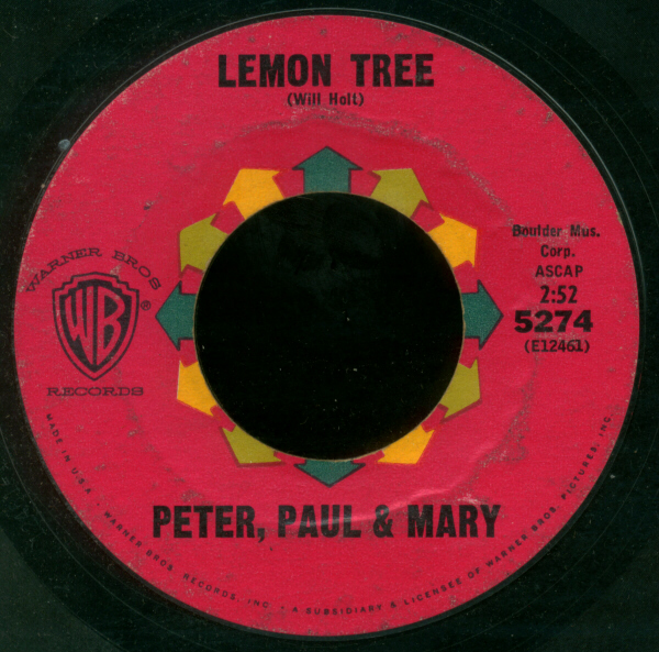 Lemon Tree / Early in the Morning by Peter, Paul and Mary (Single, Folk  Pop): Reviews, Ratings, Credits, Song list - Rate Your Music