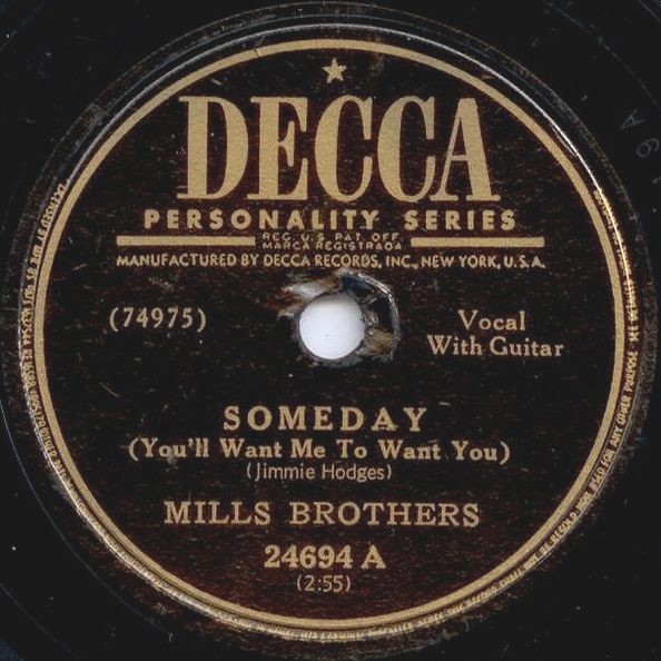 Someday (You'll Want Me to Want You) / On a Chinese Honeymoon by The ...