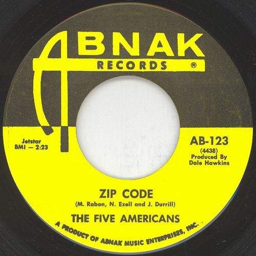 Zip Code Sweet Bird Of Youth By The Five Americans Single Bubblegum 