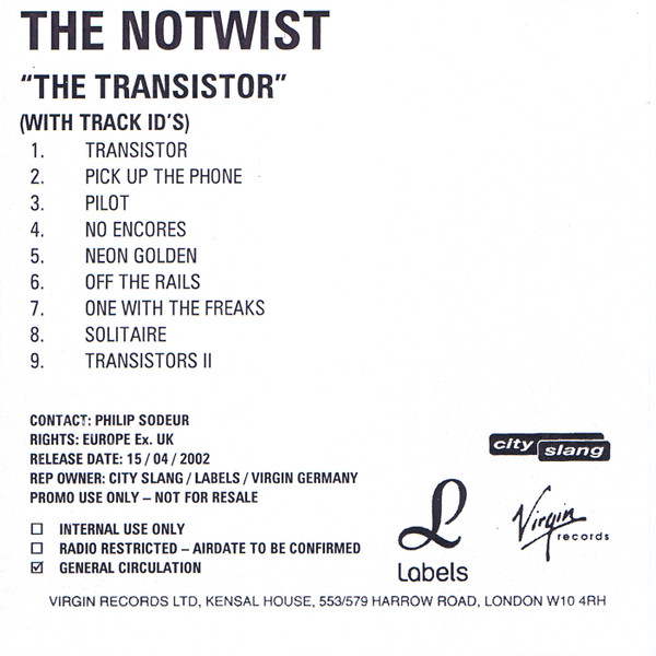 The Transistor by The Notwist (Additional release): Reviews, Ratings ...