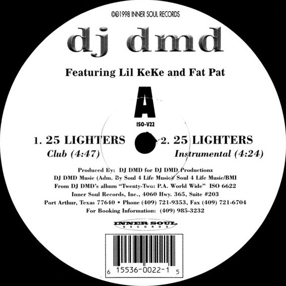 ☆DJ DMD☆ G-rap DJ DMD ft Lil' Keke & Fat Pat - 25 Lighters - YouTube