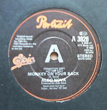 Monkey on Your Back Armageddon by Aldo Nova Single Hard Rock Reviews Ratings Credits Song list Rate Your Music