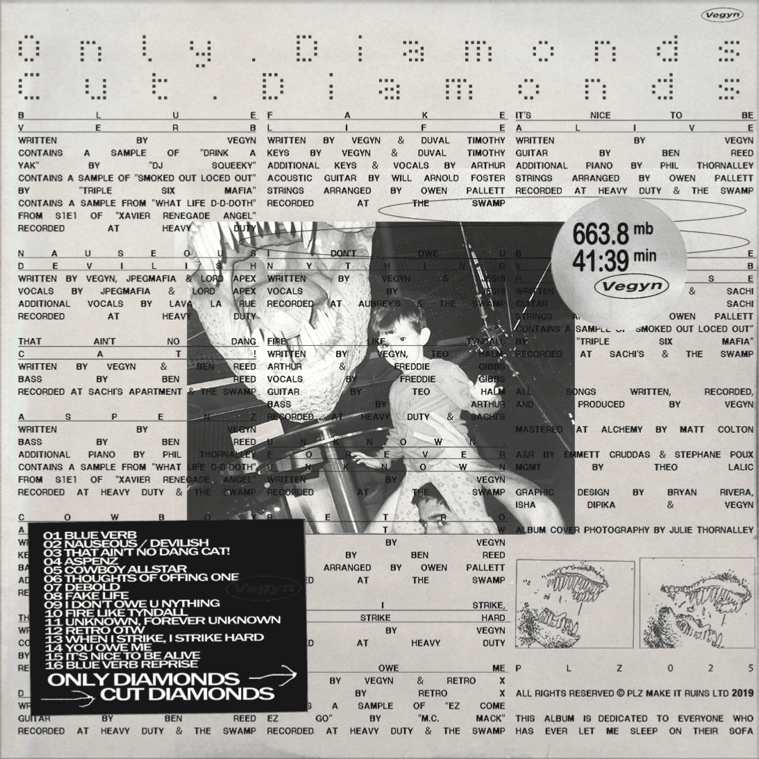 Vegyn - Only Diamonds Cut Diamonds - Boomkat