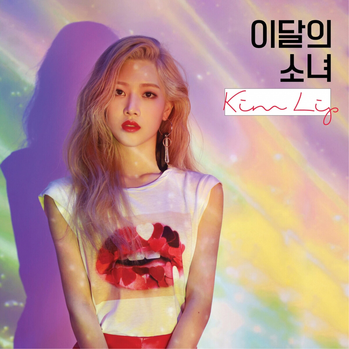 LOONA Kim Lip 12:00 Music Korea Winner Postcard hot