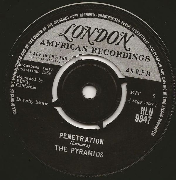 Penetration / Here Comes Marsha by The Pyramids (Single; London; HLU ...