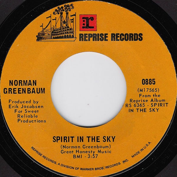 Spirit in the Sky / Milk Cow by Norman Greenbaum (Single, Psychedelic Rock) Reviews, Ratings