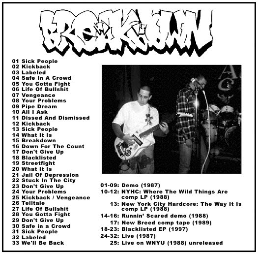 1987-1997 by Breakdown (Bootleg, Hardcore Punk): Reviews, Ratings