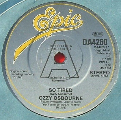 ozzy osbourne so tired video