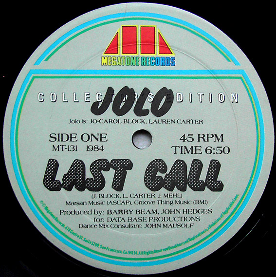 Last Call by Jolo (Single, Hi-NRG): Reviews, Ratings, Credits, Song ...