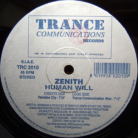Human Will by Zenith (Single, Hard Trance): Reviews, Ratings, Credits ...