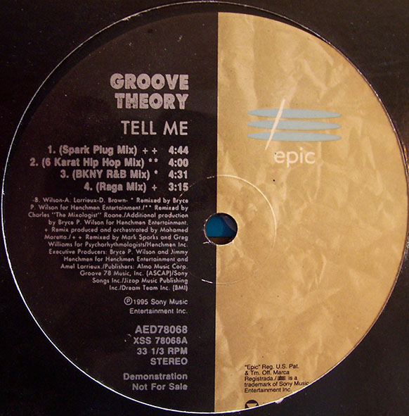 Tell Me by Groove Theory (Single; Epic; AED78068): Reviews