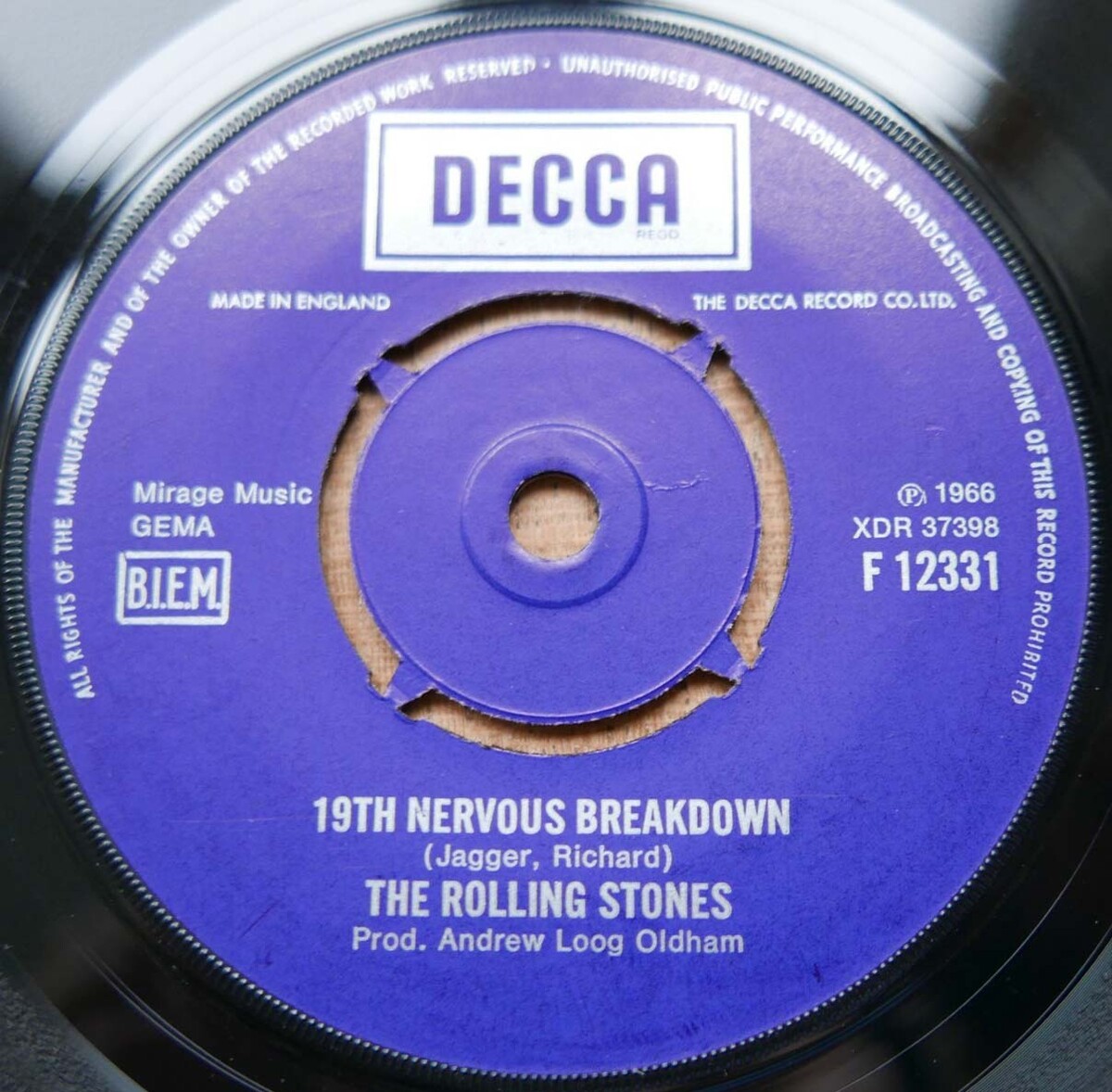 19th Nervous Breakdown by The Rolling Stones, 1966. Read here!