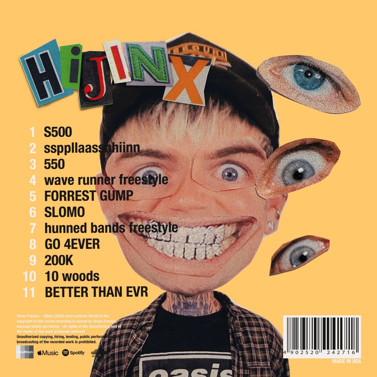 Hijinks by Oliver Francis (Album): Reviews, Ratings, Credits, Song list ...
