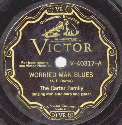 Lists with Worried Man Blues / The Cannon-Ball by The Carter Family