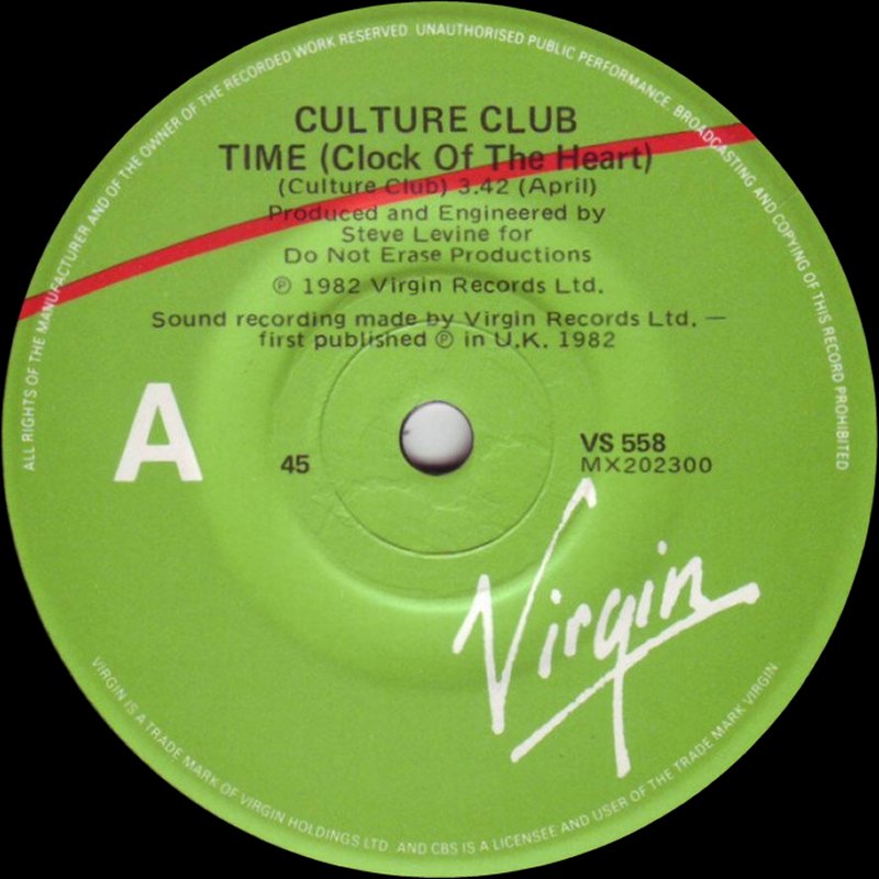 Time (Clock of the Heart) / White Boys Can't Control It by Culture Club ...
