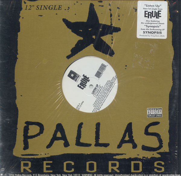洋楽 Erule - Listen Up / Synopsis Erule – Listen Up / Synopsis – Vinyl (12