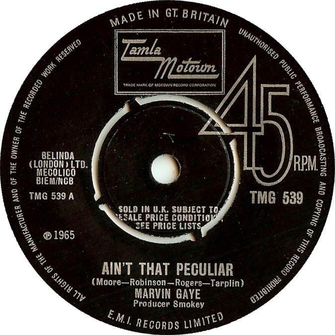 英7” Marvin Gaye Aint That Peculiar / Shes Got To Be Real TMG539 TAMLA MOTOWN /00080 8838891