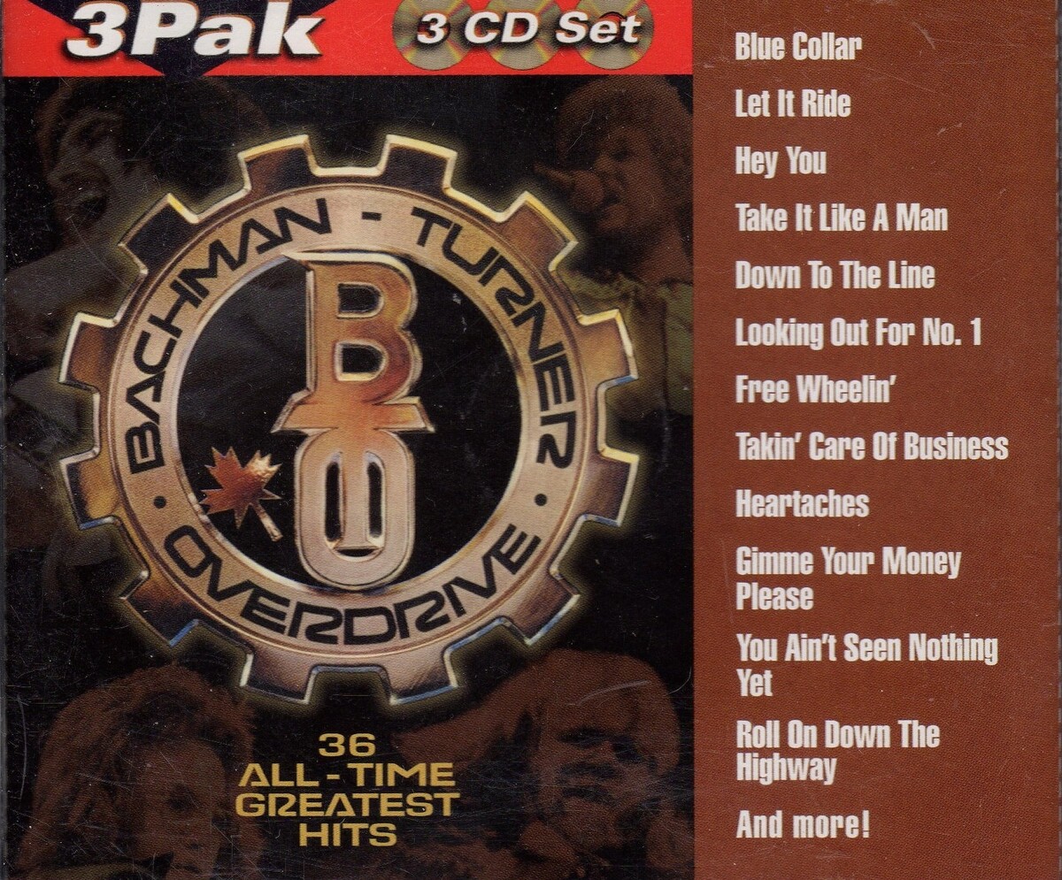 36 All-Time Greatest Hits by Bachman-Turner Overdrive (Compilation):  Reviews, Ratings, Credits, Song list - Rate Your Music, image size:1200x995