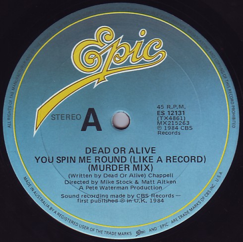 デッド・オア・アライヴYou Spin Me Round 1996CD