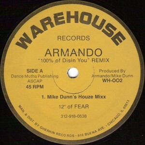 Armando - 100% of Disin' You (Mike's Original Mixx) - Rate Your Music
