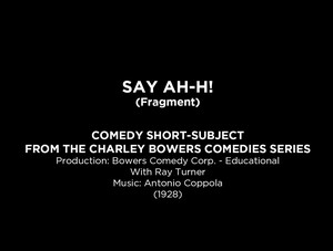 Say Ah-h! (Film, Slapstick): Reviews, Ratings, Cast and Crew - Rate ...