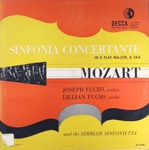 Sinfonia concertante in E flat major, K. 364 by Wolfgang Amadeus Mozart album cover