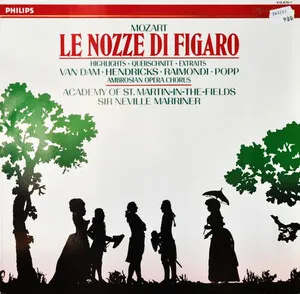 Le nozze di Figaro - Highlights by Wolfgang Amadeus Mozart / Academy of St Martin in the Fields / Neville Marriner album cover