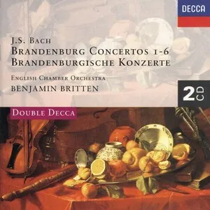 Brandenburg Concertos 1-6 by Johann Sebastian Bach / English Chamber Orchestra / Benjamin Britten album cover