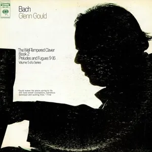 The Well-Tempered Clavier: Book 2 - Preludes and Fugues 9-16 by Johann Sebastian Bach / Glenn Gould album cover