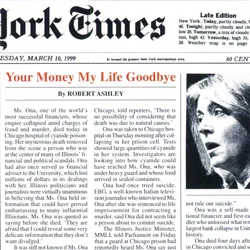 Your Money My Life Goodbye by Robert Ashley album cover