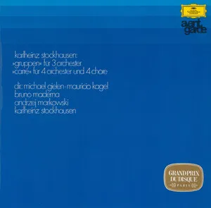 »Gruppen« für 3 Orchester; »Carré« für 4 Orchester und 4 Chöre