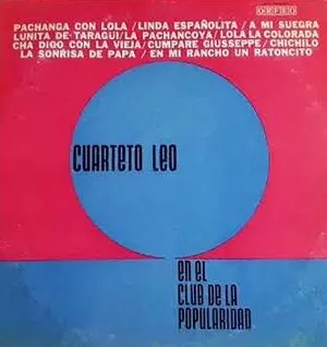 En el club de la popularidad by Cuarteto Leo album cover
